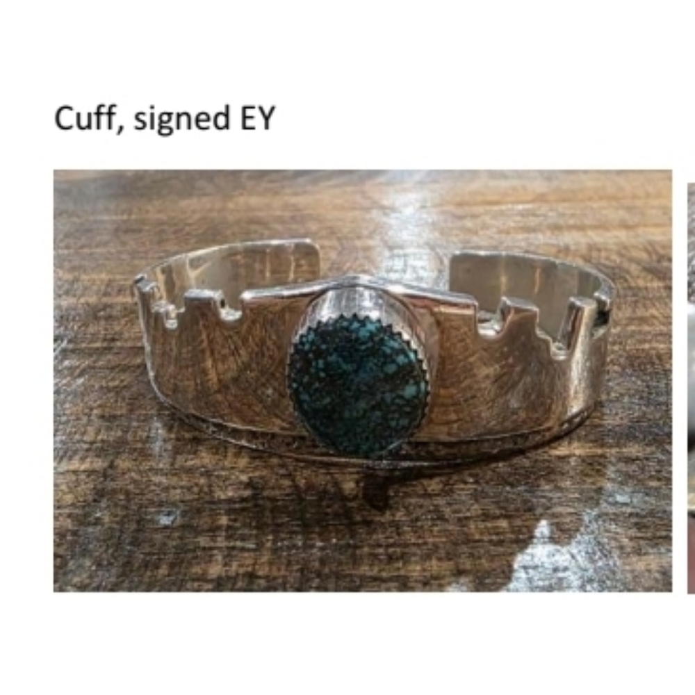 SOLD.  Native American Made Turquoise Cuff